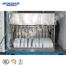 Containerized 8 tons brine system block ice machine with high quality